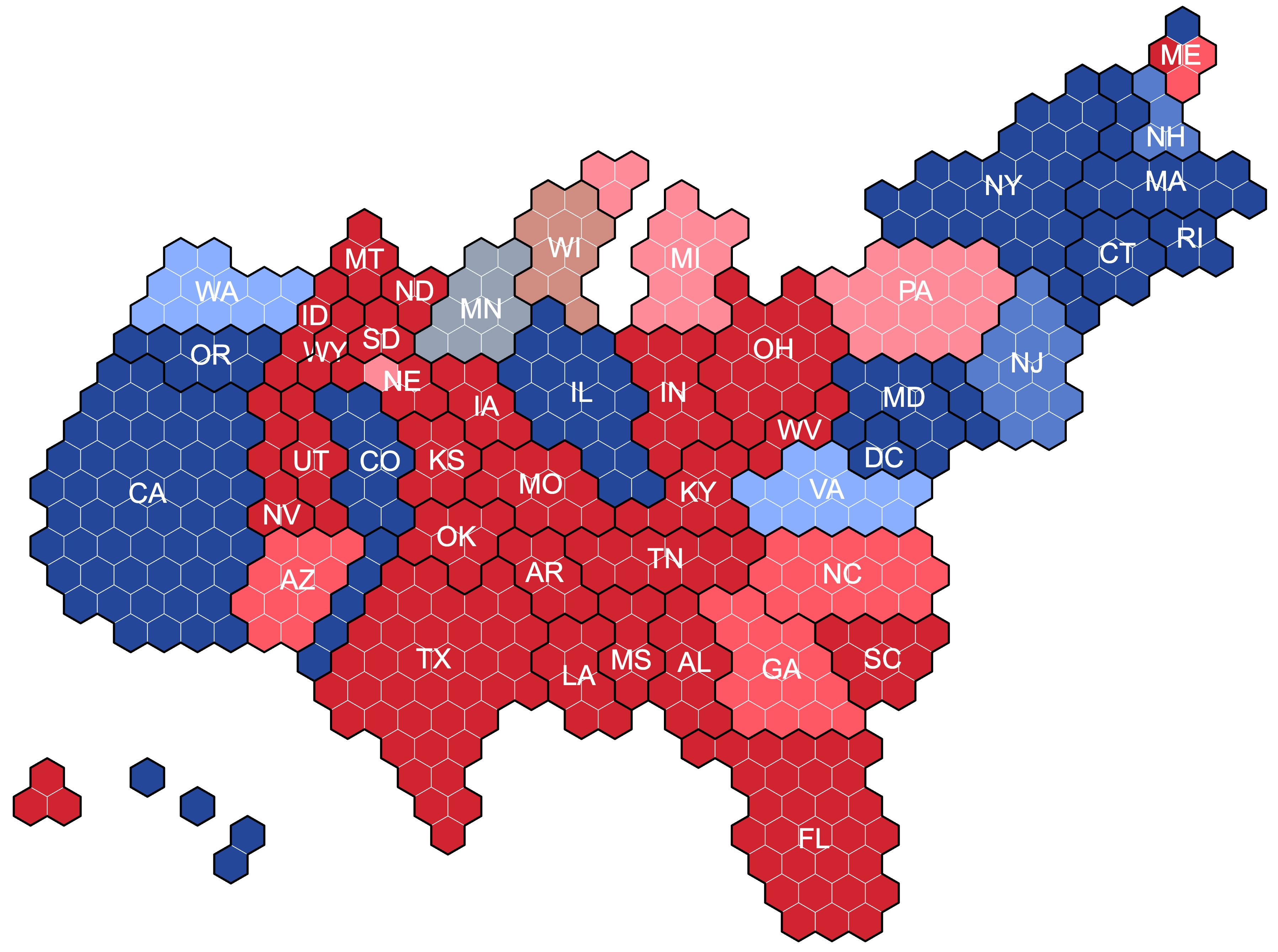 Electoral College Cartogram