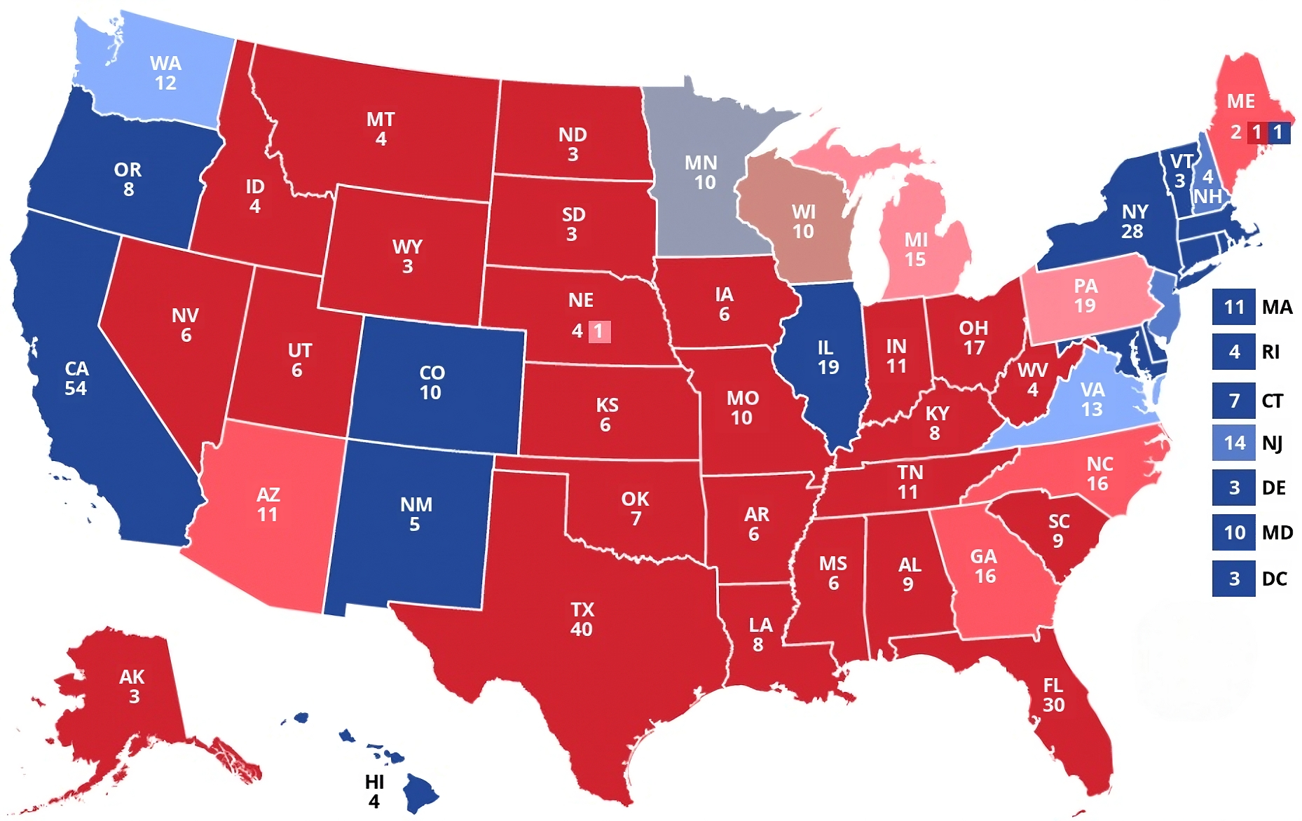 Electoral College Map