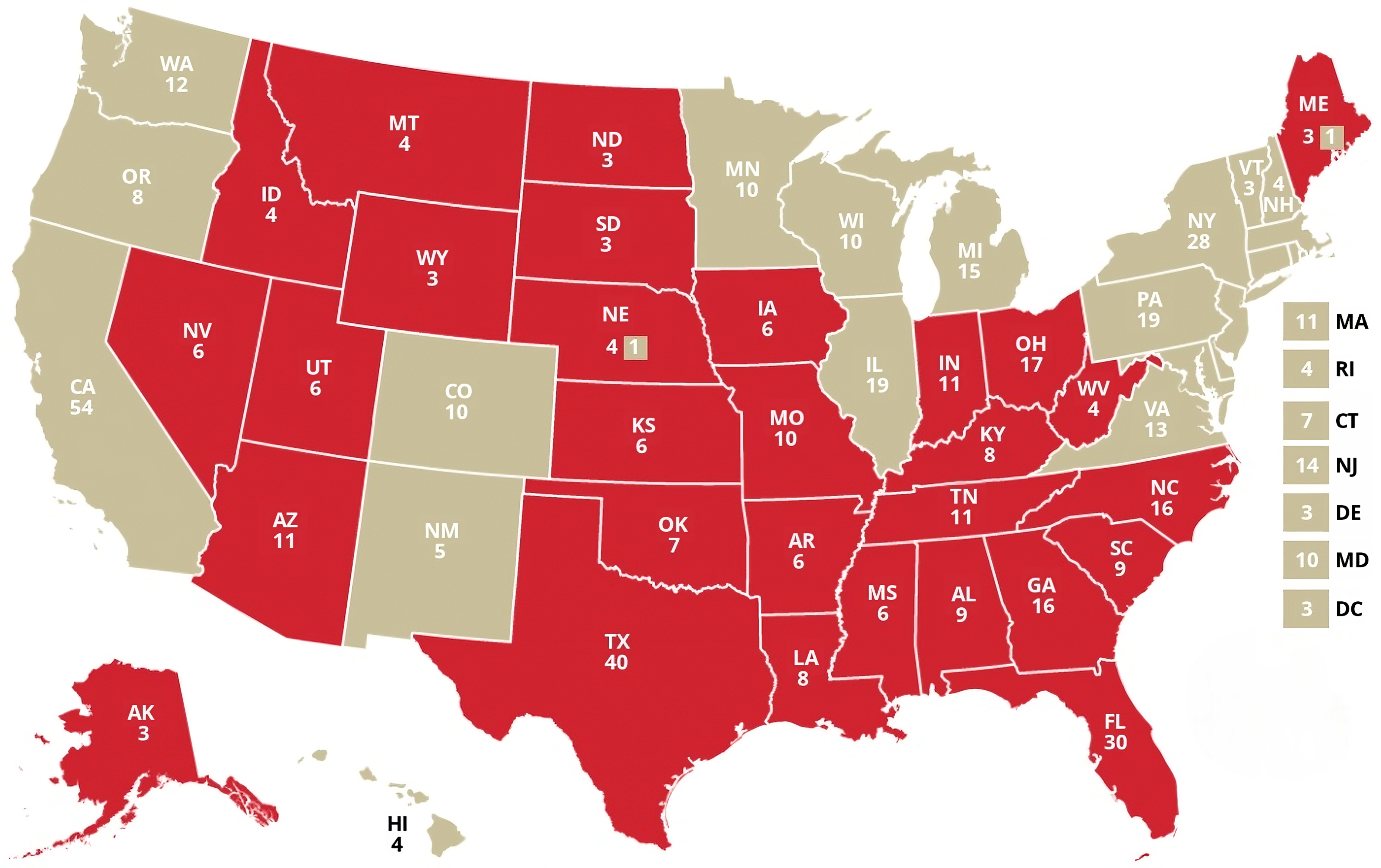 Electoral College Map